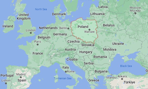 Poland on Map